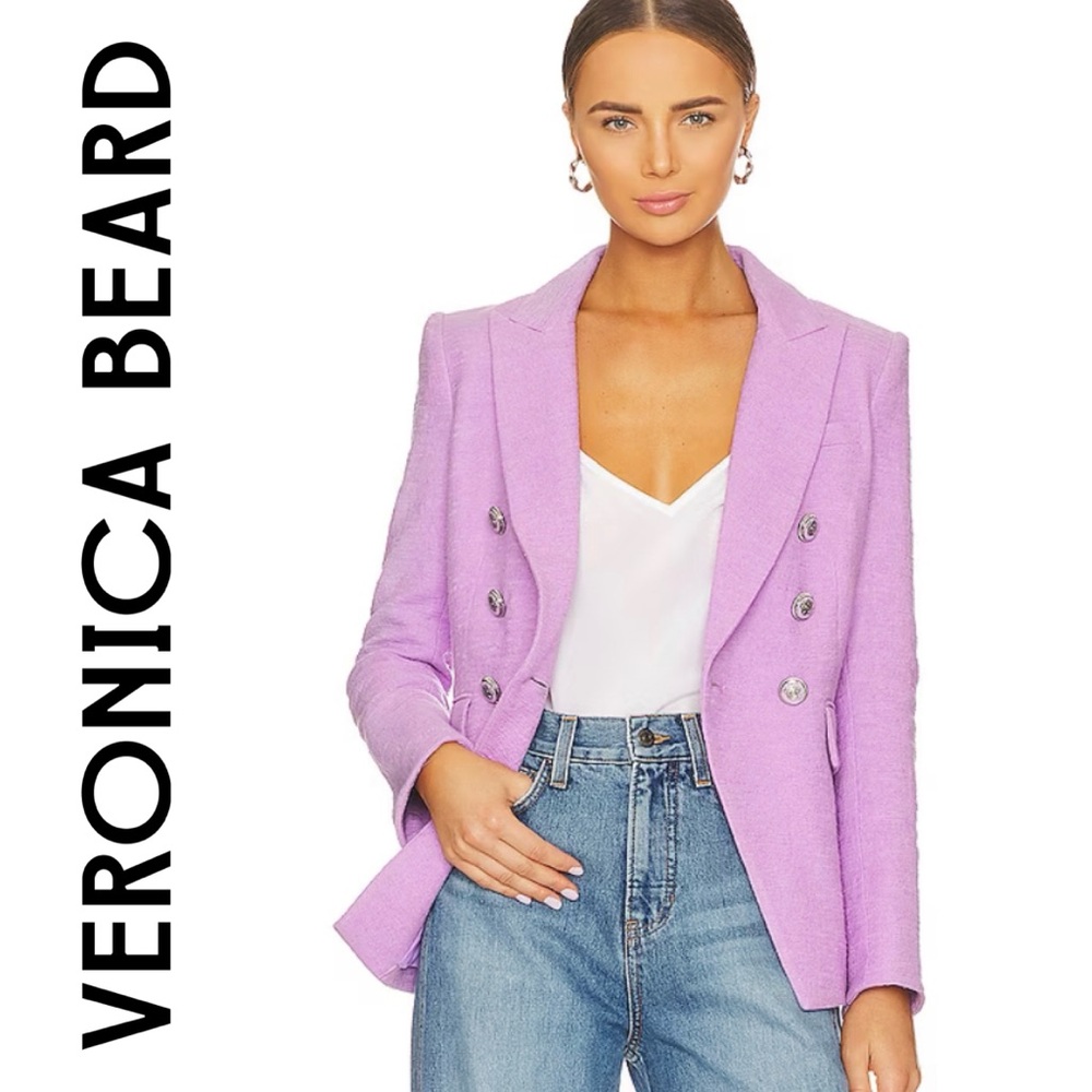💜 Veronica Beard Miller Dickey Jacket in Violet